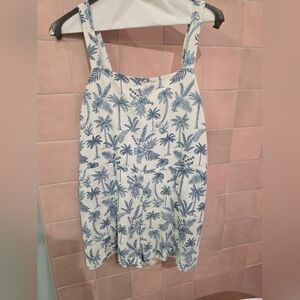 Show Me Your MuMu Tropical Blue and White Romper